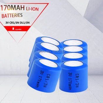 8ШТ 3V 170mAh Литиева Li-Po Литиево-полимерни елементи CR1/3N Бутон высокоразрядный сильноточный батерия CR11108 DL1/3N 2L76 CR1 CR111