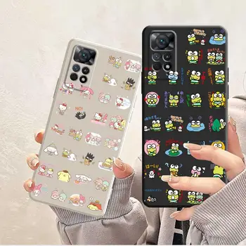 Калъф Hello Kitty My Melody Frog Sanrio Keroppi Celular За Xiaomi Redmi 9S 10В 9A 9 9C 11 8T 8 K40 10 Pro 7A 8T